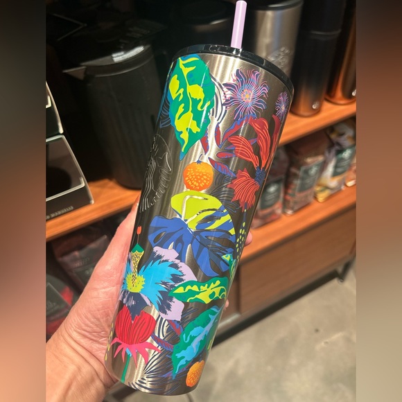 Starbuck Immersive Floral Stainless Tumbler Steel Insulated Cup 24oz New 2023 - Picture 9 of 16